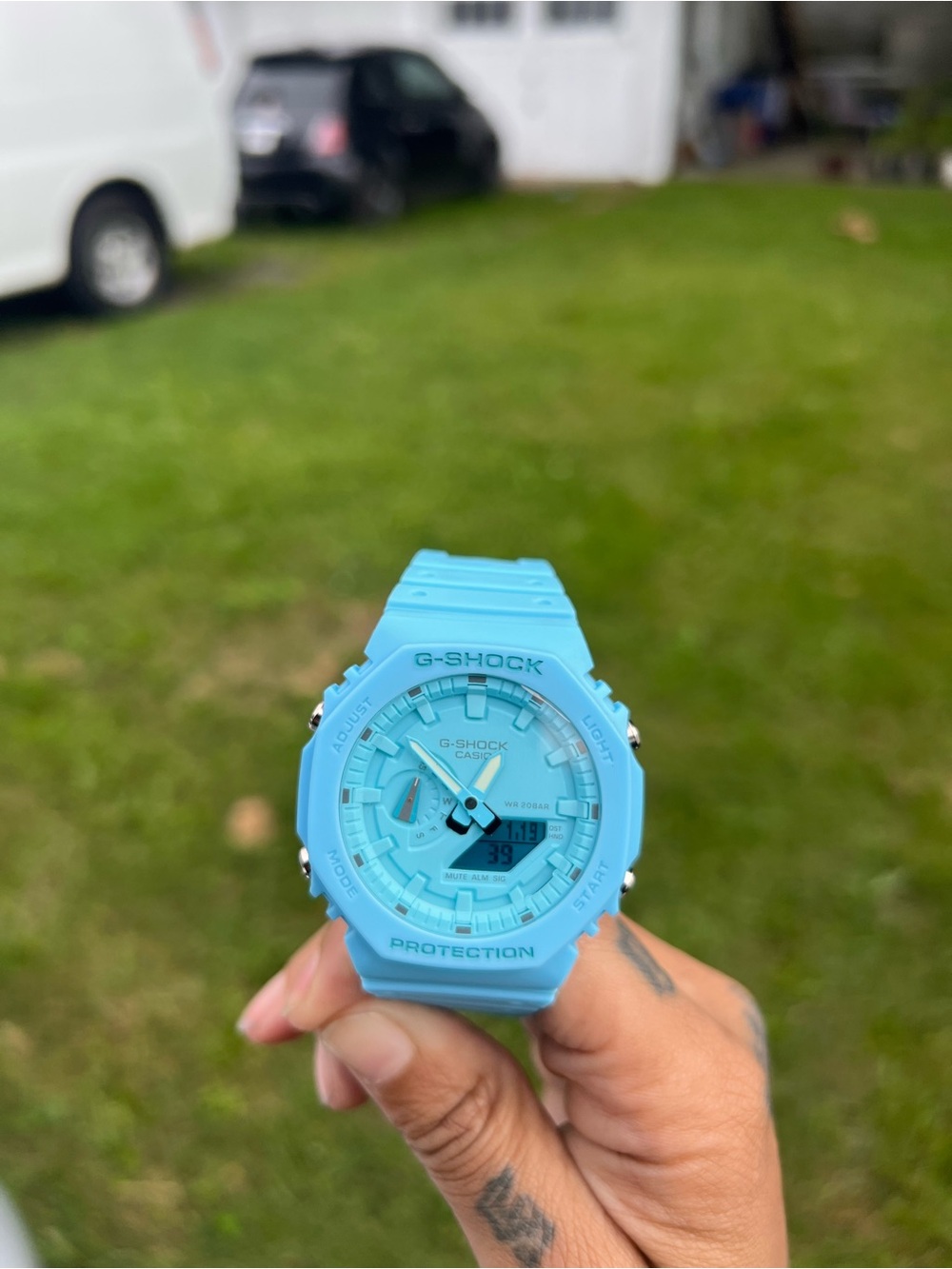 Casio G-Shock Light Blue Resin Digital-Analog Watch